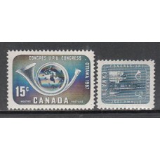 Canada - Correo 1957 Yvert 298/9 ** Mnh UPU