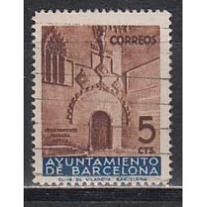 Barcelona Correo 1936 Edifil 13 usado - Puerta gótica