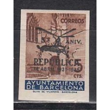 Barcelona Correo 1936 Edifil NE 21 ** Mnh Aniversario de la República