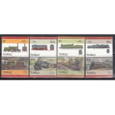 Tuvalu - Correo Yvert 299/306 ** Mnh Trenes