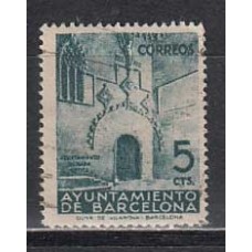 Barcelona Correo 1938 Edifil 19 usado - Puerta gótica