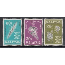 Malaysia - Correo Yvert 30/2 ** Mnh  Deportes