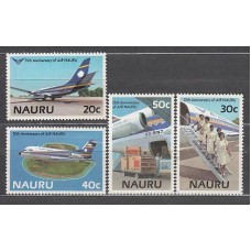 Nauru - Correo Yvert 301/4 ** Mnh Aviones