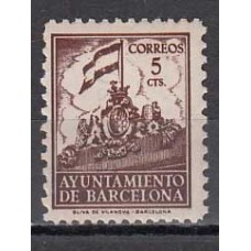 Barcelona Correo 1940 Edifil 27 ** Mnh Ayuntamiento