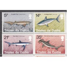 Tristan da Cunha - Correo Yvert 302/5 ** Mnh  Fauna peces