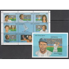 Guayana Britanica - Correo Yvert 3022/30+H.132 ** Mnh Deportes