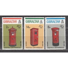 Gibraltar - Correo 1974 Yvert 305/7 ** Mnh UPU