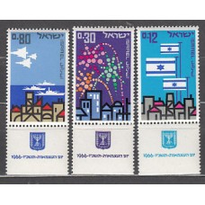 Israel - Correo 1966 Yvert 305/7 ** Mnh