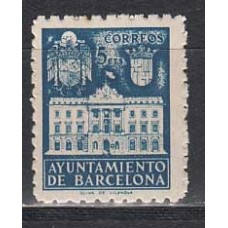 Barcelona Correo 1942 Edifil 34 ** Mnh Ayuntamiento