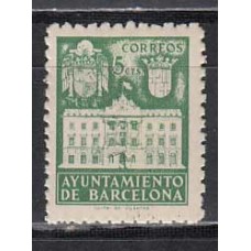 Barcelona Correo 1942 Edifil 35 ** Mnh Ayuntamiento