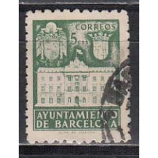 Barcelona Correo 1942 Edifil 35 Usado - Ayuntamiento