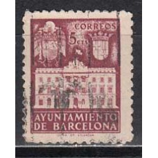 Barcelona Correo 1942 Edifil 36 Usado - Ayuntamiento