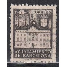 Barcelona Correo 1942 Edifil 37 Usado - Ayuntamiento