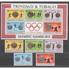 Trinidad y Tobago - Correo Yvert 306/10+H,4 ** Mnh  Olimpiadas de Munich