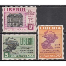 Liberia - Correo 1950 Yvert 306/7+A 62 ** Mnh  UPU