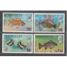 Seychelles - Correo Yvert 307/10 * Mh  Fauna peces