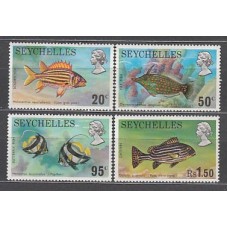 Seychelles - Correo Yvert 307/10 * Mh  Fauna peces