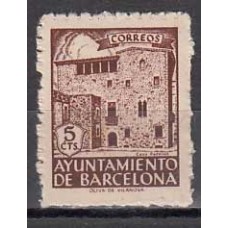 Barcelona Correo 1943 Edifil 42 (*) Mng Casa Padellas