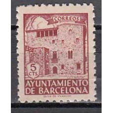 Barcelona Correo 1943 Edifil 45 ** Mnh Casa Padellas