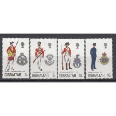 Gibraltar - Correo 1974 Yvert 308/11 ** Mnh Uniformes militares