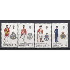 Gibraltar - Correo 1974 Yvert 308/11 ** Mnh Uniformes militares