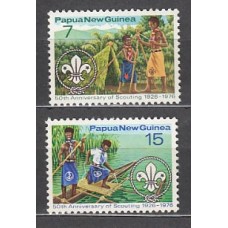 Papua y Nueva Guinea - Correo Yvert 309/10 ** Mnh Scouts