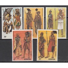 Kenya - Correo Yvert 309/13 ** Mnh  Trajes típicos