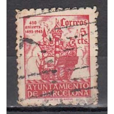 Barcelona Correo 1943 Edifil 49 Usado - Colón