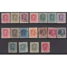 España Reinado Alfonso XIII 1922 Edifil 310/23 + 310A/7A usado