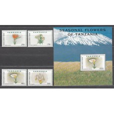 Tanzania - Correo Yvert 3101FB/FE+H 465V ** Mnh  Flores