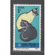 Sud Oeste Africano - Correo Yvert 311 * Mh  Fauna gatos