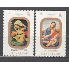 Gibraltar - Correo 1974 Yvert 312/3 ** Mnh Navidad