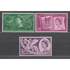 Gran Bretaña - Correo 1958 Yvert 312/4 * Mh Isabel II