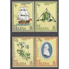 Santa Helena - Correo Yvert 312/5 ** Mnh  Barcos  Flores