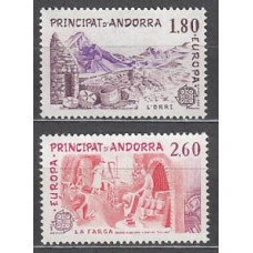 Andorra Francesa Correo 1983 Yvert 313/4 ** Mnh Europa
