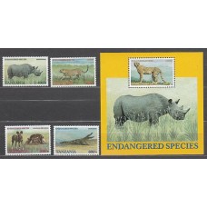 Tanzania - Correo Yvert 3154/7+H 479 ** Mnh   Fauna