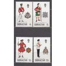 Gibraltar - Correo 1975 Yvert 316/9 ** Mnh Uniformes militares