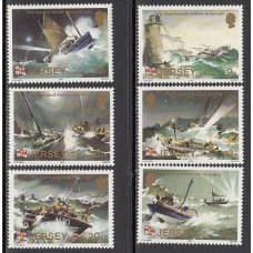 Jersey - Correo 1984 Yvert 318/323 ** Mnh Barcos