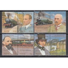 Nevis - Correo Yvert 319/26 ** Mnh Trenes