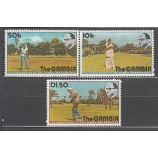 Gambia - Correo 1976 Yvert 321/3 ** Mnh  Deportes golf