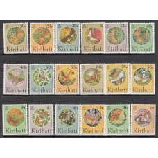 Kiribati - Correo Yvert 323/40 ** Mnh Fauna. Mariposas