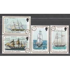 Tristan da Cunha - Correo Yvert 323/6 ** Mnh  Barcos