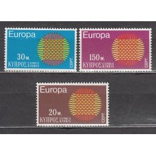 Chipre - Correo 1970 Yvert 324/6 ** Mnh Europa