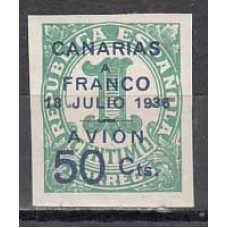 Canarias Correo 1937 Edifil 11 ** Mnh