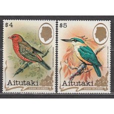Aitutaki Correo Yvert 326/327 ** Mnh Fauna Aves
