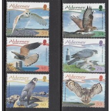 Alderney Correo Yvert 327/32 ** Mnh Fauna aves