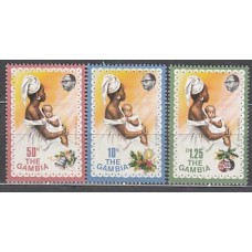 Gambia - Correo 1976 Yvert 327/9 ** Mnh  Navidad