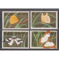 Sierra Leona - Correo Yvert 3277/80 ** Mnh  Fauna mariposas