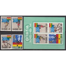 Ghana - Correo 1969 Yvert 328/31+H.33 ** Mnh  Olimpiadas de Méjico