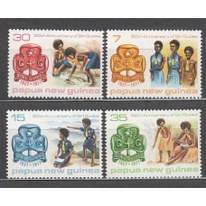 Papua y Nueva Guinea - Correo Yvert 328/31 ** Mnh Scouts